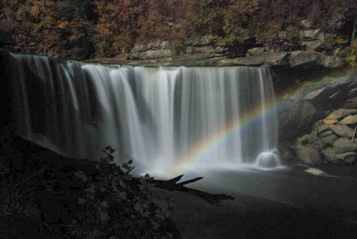 Cumberland Falls with it's famous Moonbow